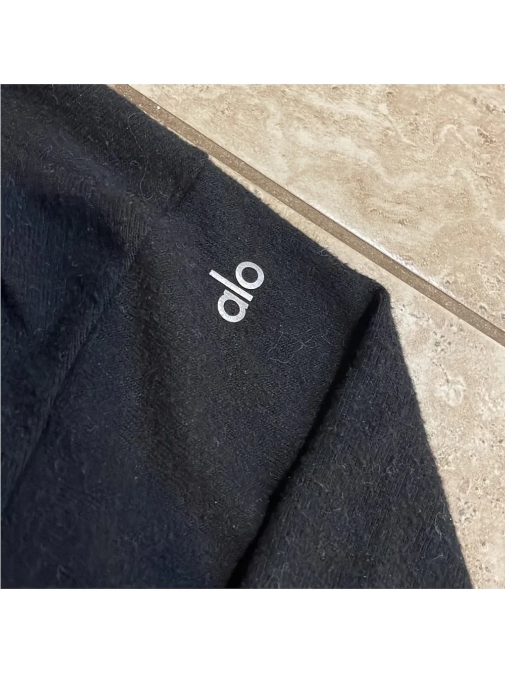 ALO Yoga Black Full-Zip Hoodie or Zip up sweater